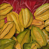 Carambolos, 2011, oil on canvas 19.7 X 19.7 in