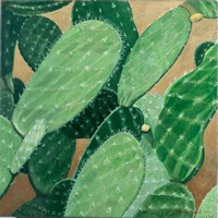 Nopales, 2000, oil on canvas