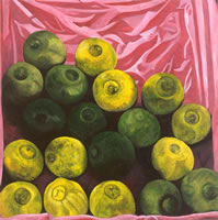 Limas, 2003, oil on canvas 35.4 x 35.4 in