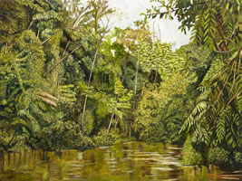 Selva, 2012, óleo/lino, 75 cm X 100cm